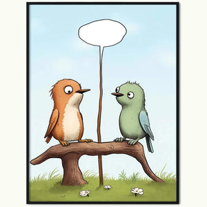 Plakat Ptaszki na Gałęzi.