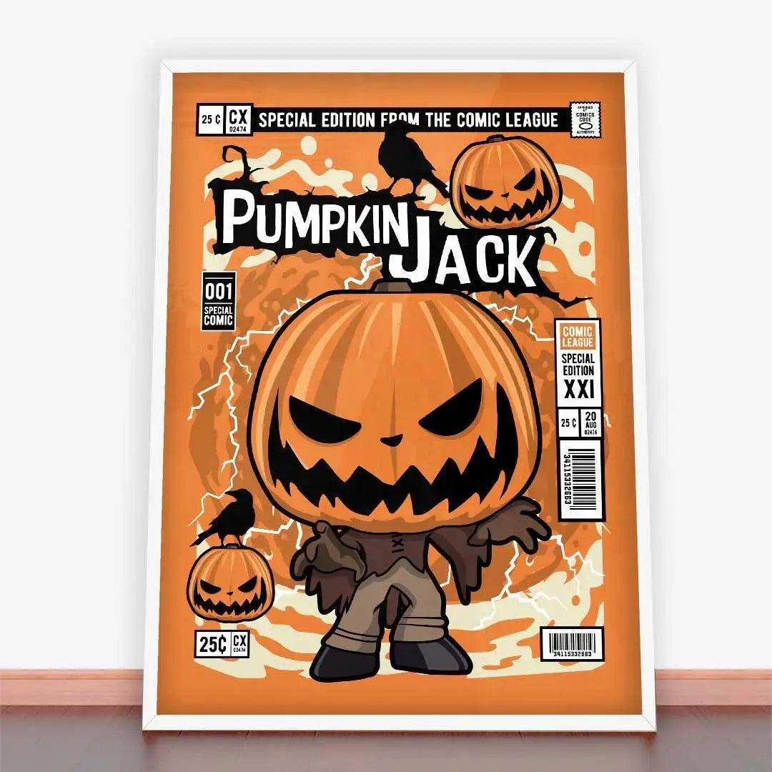 Framowany plakat Pumpkin King Jack jako młodzieżowy dodatek do dekoracji wnętrz