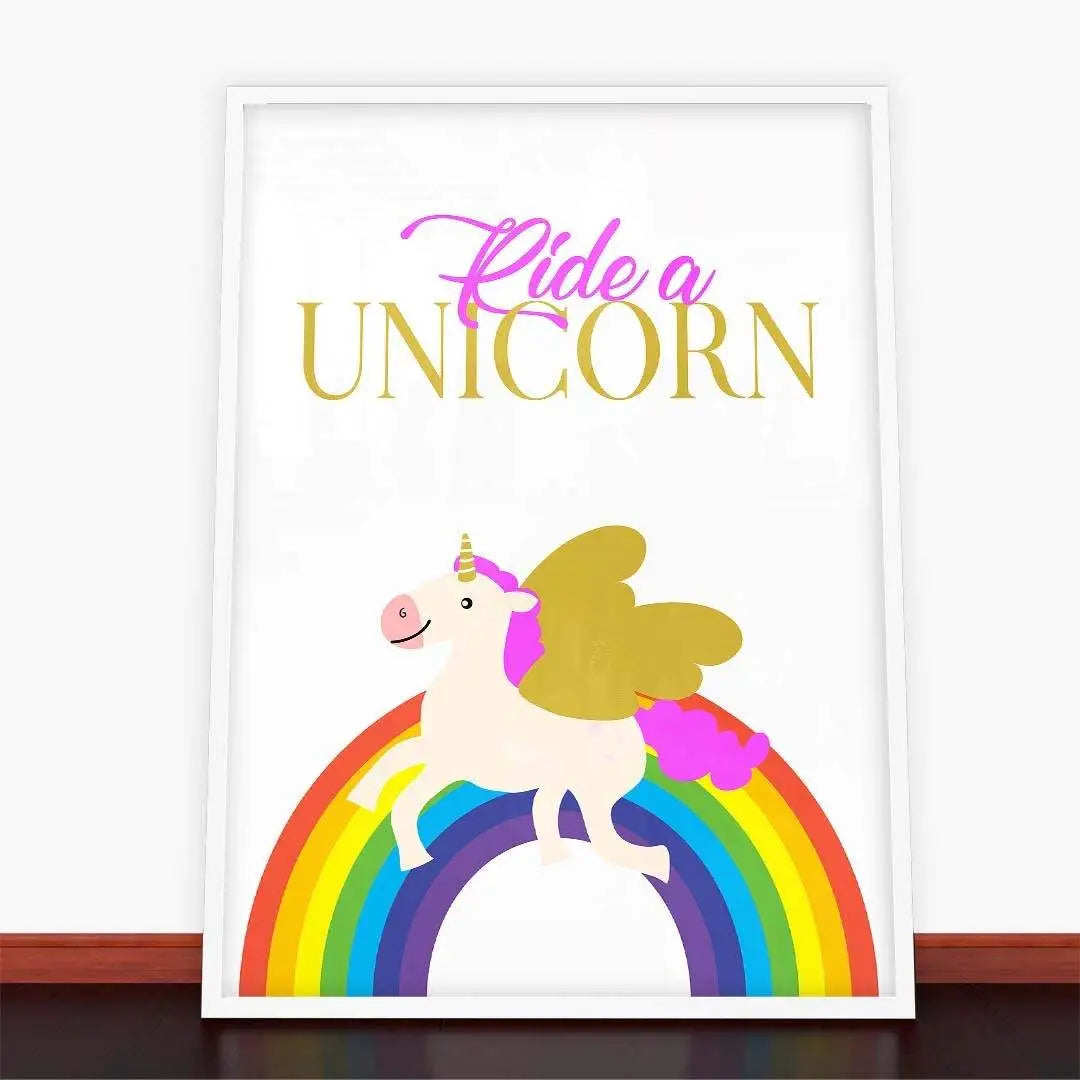 Plakat Ride A Unicorn.