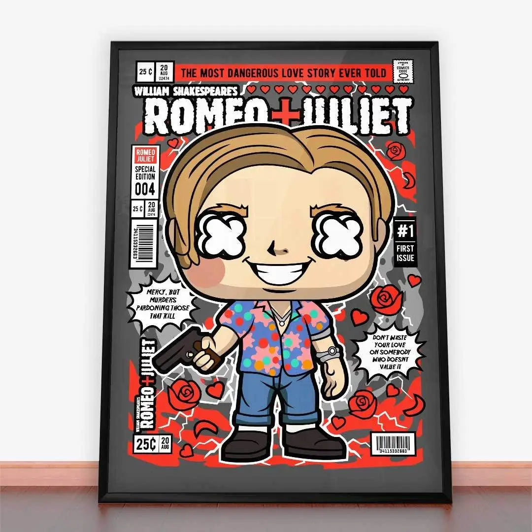 Framowany plakat Romeo i Julia na okładce komiksu w ramę plakatową