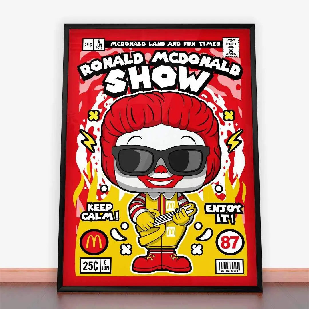 Plakat Ronald Mcdonald.