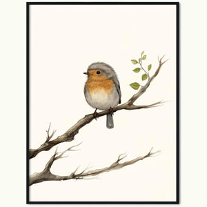 Plakat Rudzik na Gałęzi.