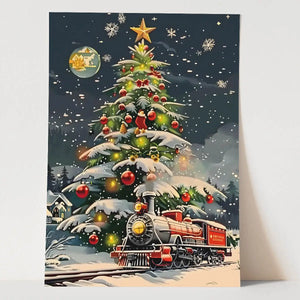 Plakat Świąteczny Ekspres Marzeń.