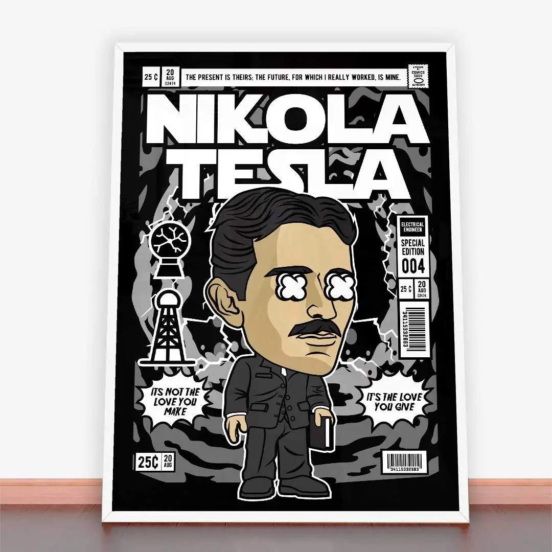 Plakat Tesla Nikola.