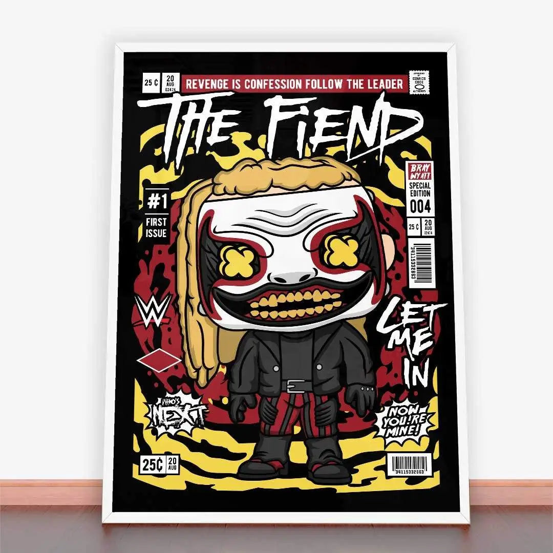 Framed comic book art print from Plakat The Fiend, ideal for plakaty młodzieżowe