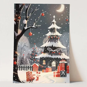 Plakat Zimowa Noc w Krainie Świąt.