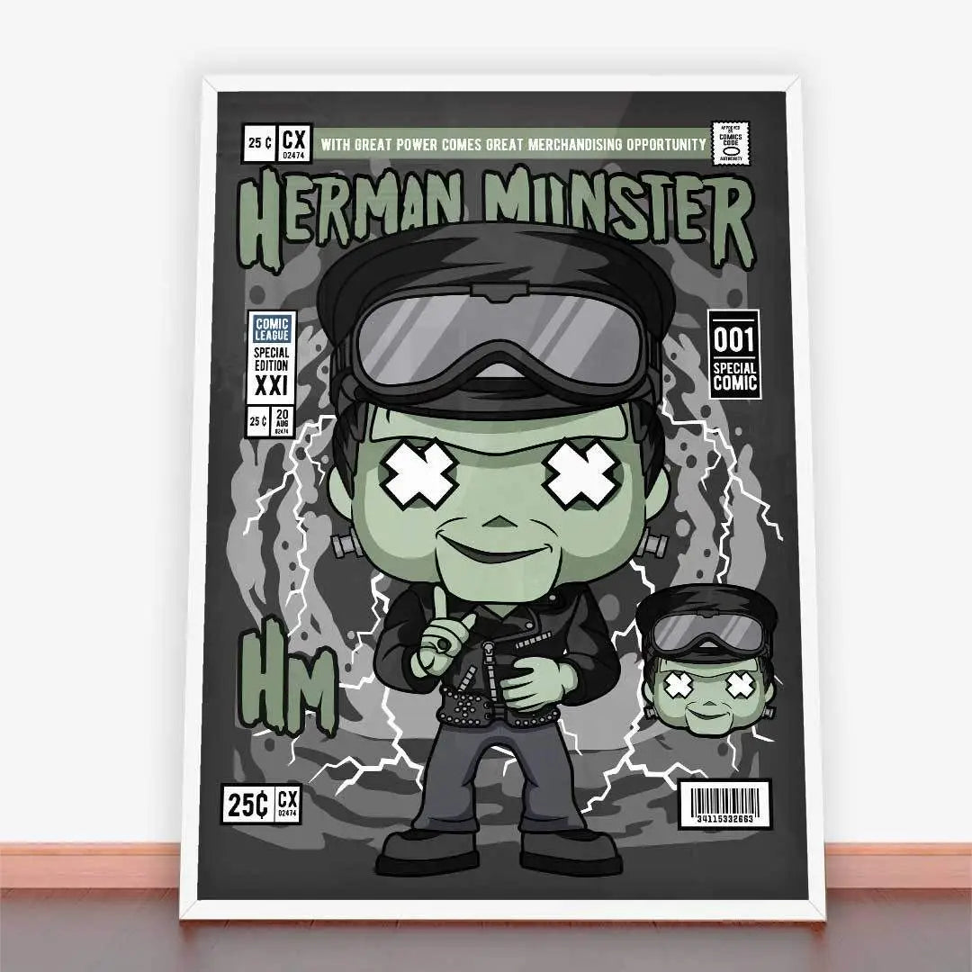 Plakaty Herman Munster.
