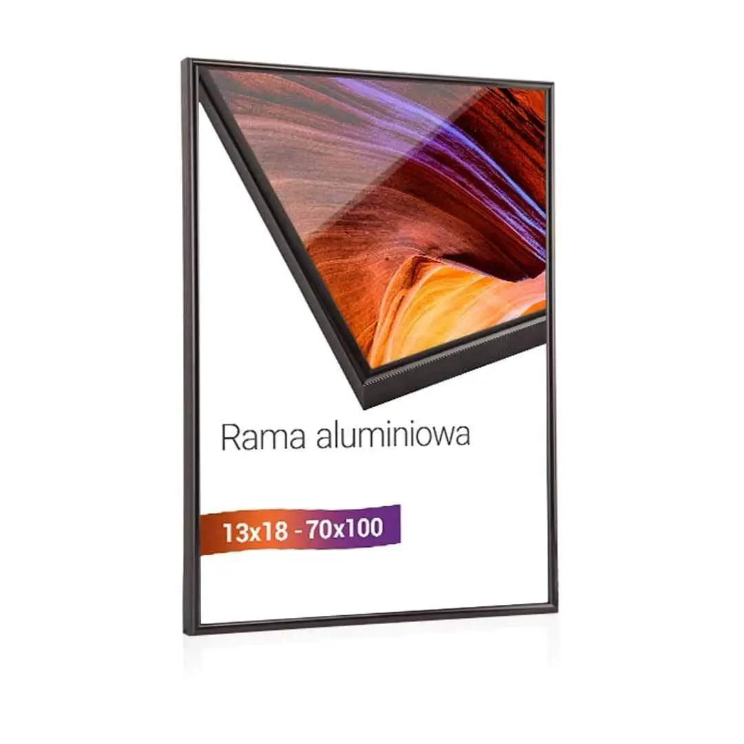 Rama plakatowa aluminiowa - czarny połysk.