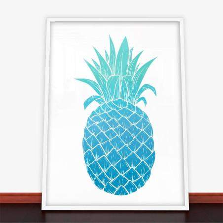 Plakat Blue Pineapple