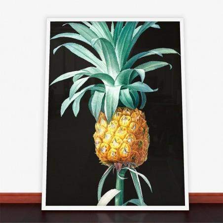 Plakat Pineapple On Black