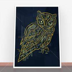 Plakat Electrical Owl