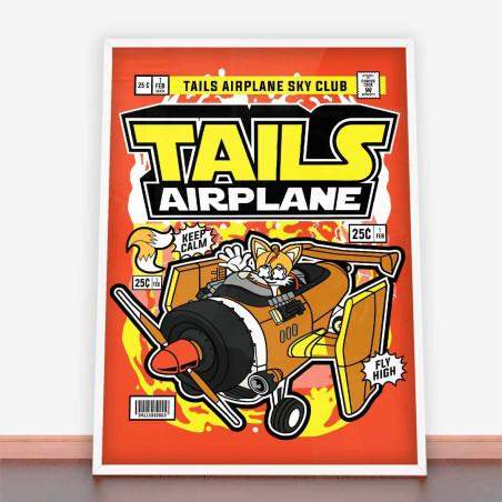 Plakat Sonic Tails Airplane