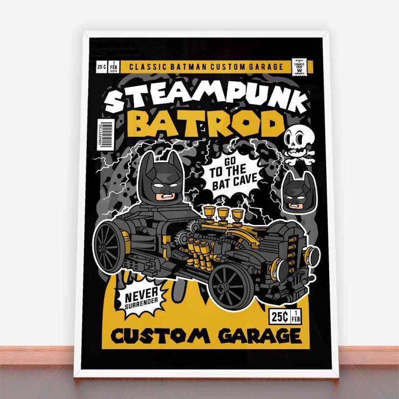 Plakat Steampunk Bat Rod