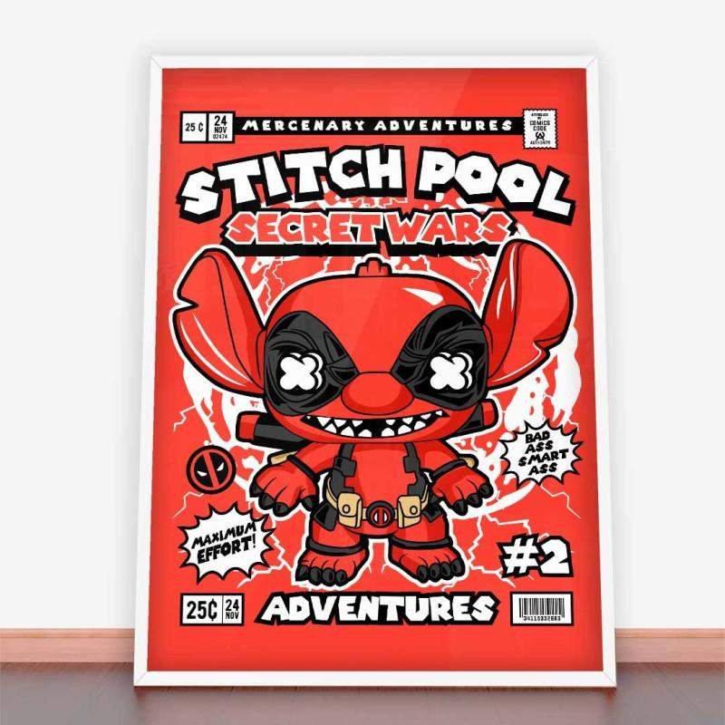 Plakat Stitch Pool