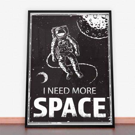 Plakat Kosmonauta w przestrzeni