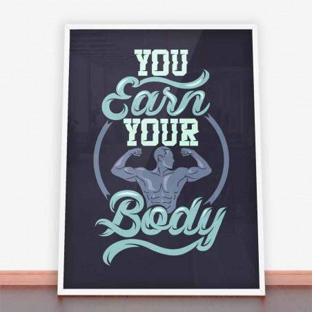 Plakat Pracujesz Na Swoje Ciało
