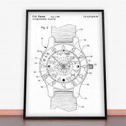 Plakat Patent Zegarek Astronomiczny