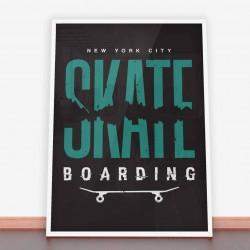 Plakat New York City Skateboarding