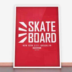 Plakat New York City, Brooklyn Skatepark