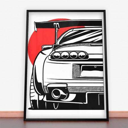 Plakat Toyota Supra MKIV