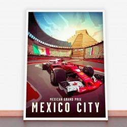 Plakat Mexican Grand Prix, Mexico City