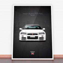 Plakat Nissan Skyline GT-R (R34)
