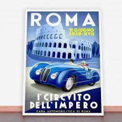 Plakat Grand Prix Roma, 1939