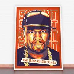 Plakat 50 Cent Get Rich