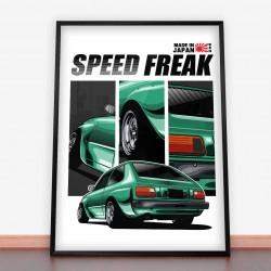Plakat Toyota Starlet KP61 Speed Freak