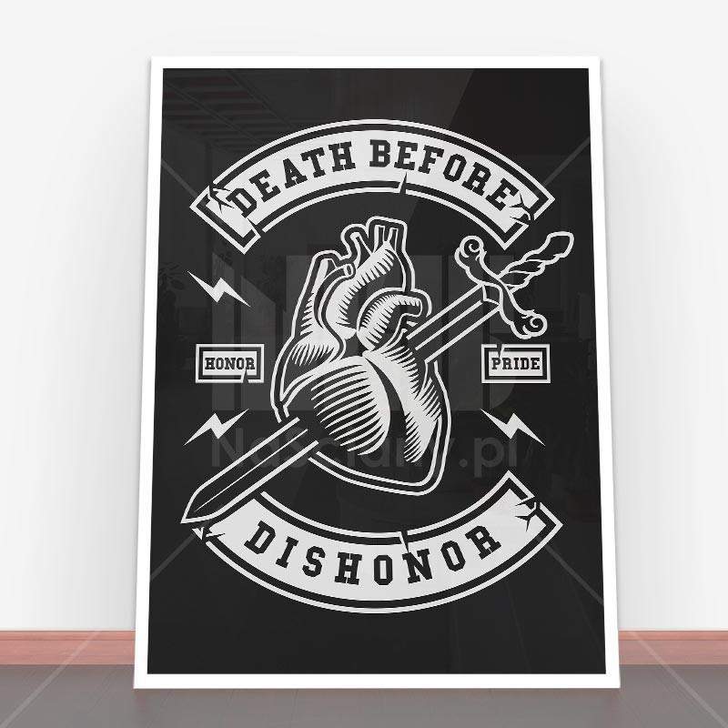 Plakat Death Before Dishonor