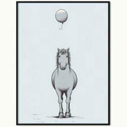 Plakat Koń i Balon