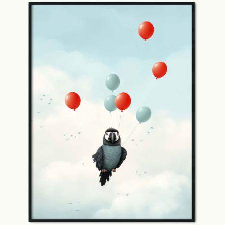 Plakat Papuga i Balony