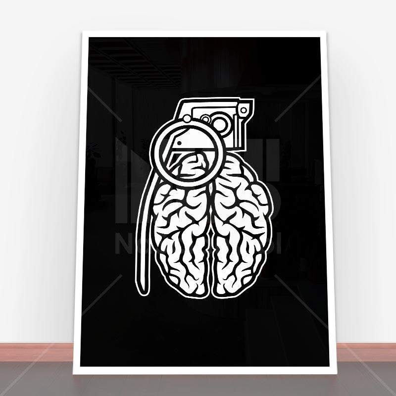 Plakat Grenade Brain
