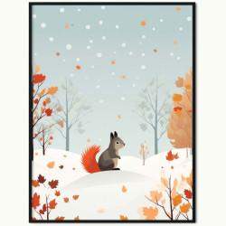 Plakat Wiewiórka u Progu Zimy