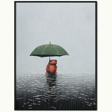 Plakat Ropucha w Deszczu