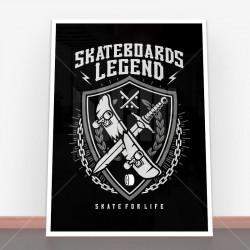 Plakat Skateboards Legend