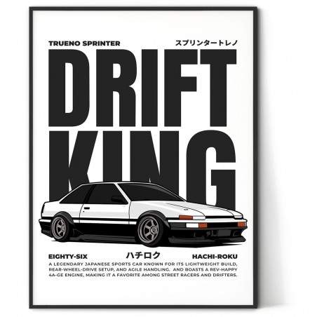 Plakat Drift King Hachi-Roku