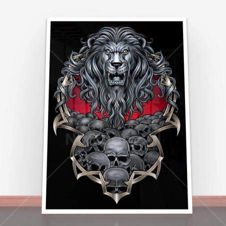 Plakat Lion Skull