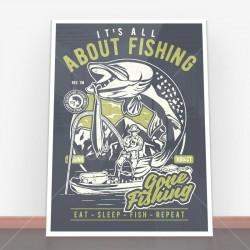 Plakat All About Fishing