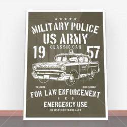 Plakat Army Classic Car