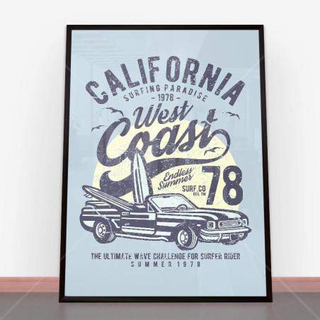 Plakat California West Coast