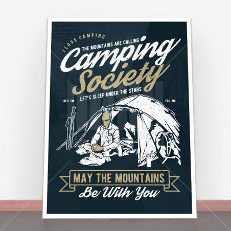 Plakat Camping Society