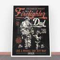 Plakat Firefighter Dad