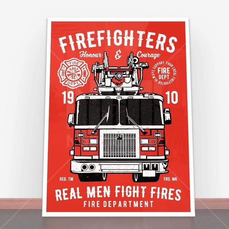 Plakat Firefighters Truck