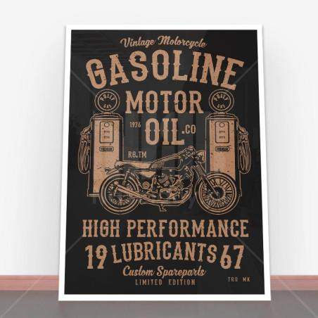 Plakat Gasoline Motor Oil