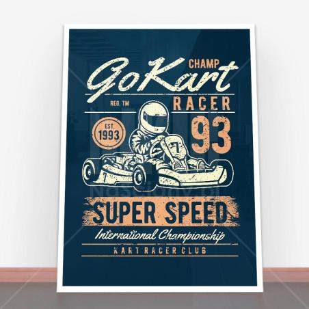 Plakat Go Kart Racer
