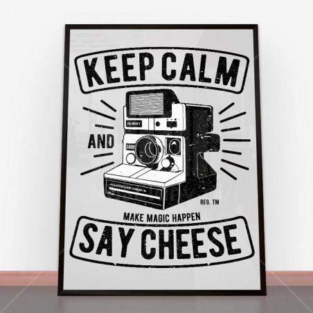 Plakat Keep Calm And Say Cheese