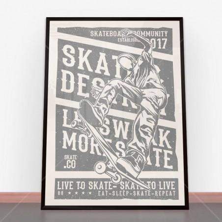 Plakat Live To Skate
