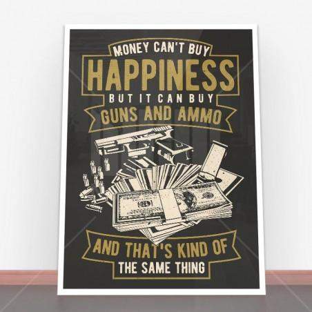 Plakat Money Can't Buy Happiness