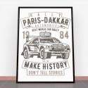 Plakat Rally Paris Dakar Automobile